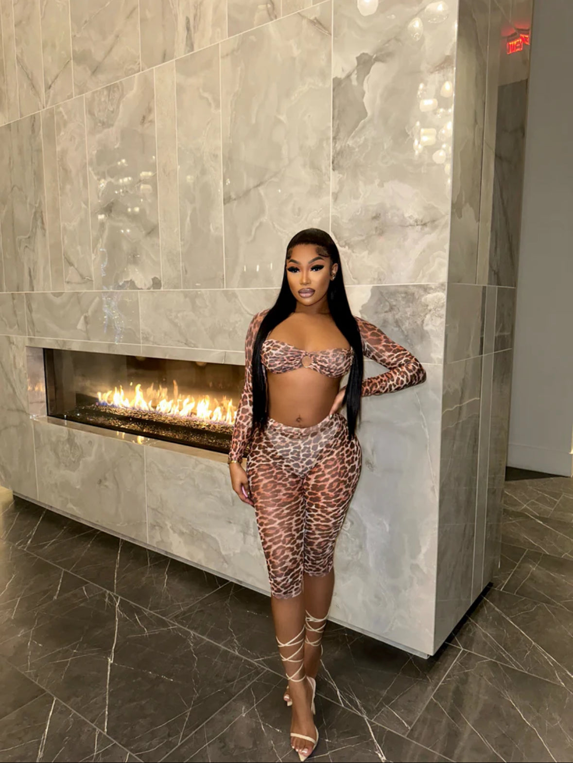 Leopard three piece set