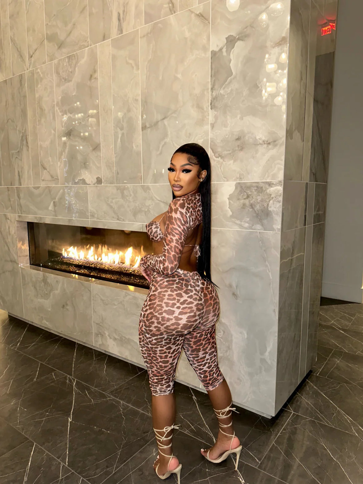 Leopard three piece set