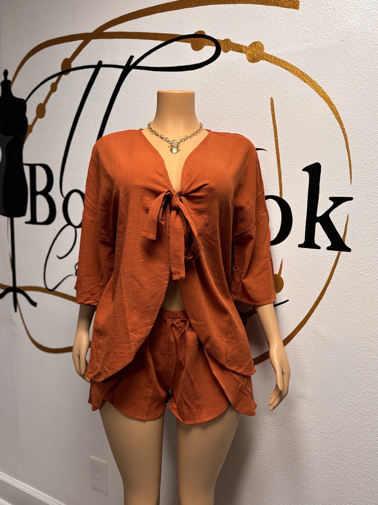 Two piece "loose" short set